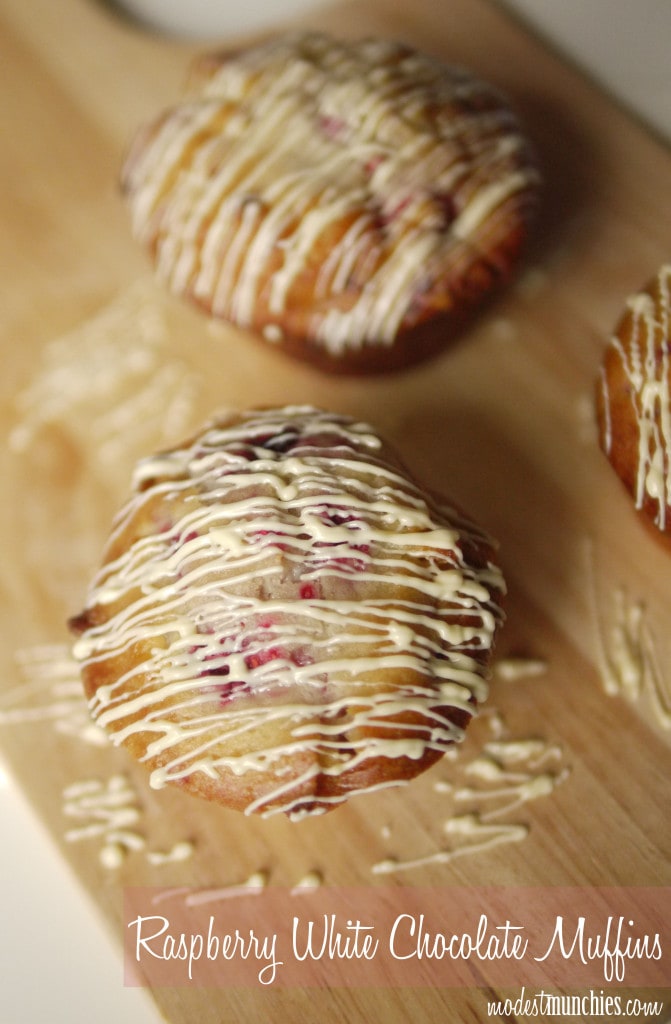 Raspberry White Chocolate Muffins