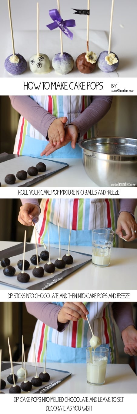 How to make cake pops graphic