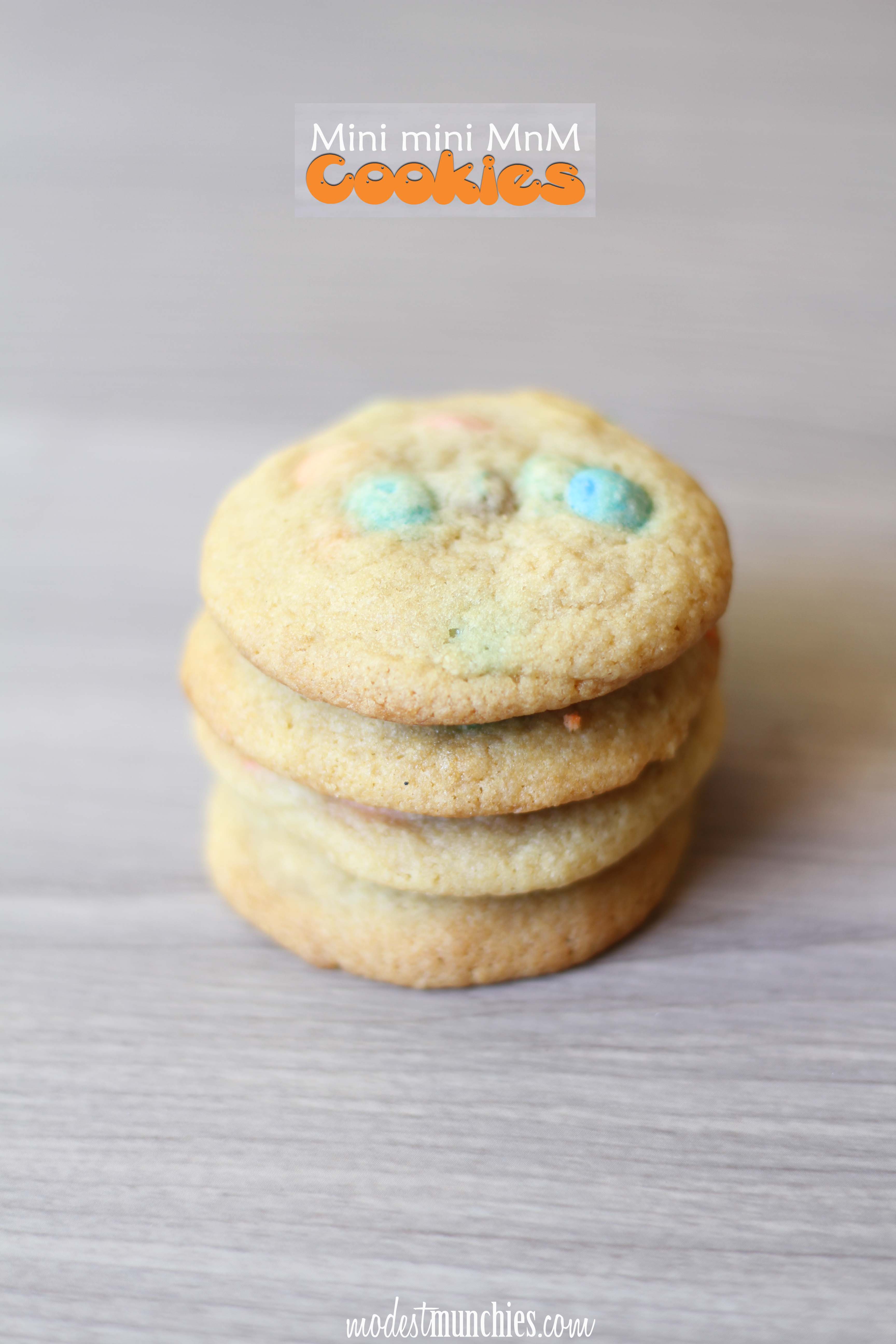 Mini MnM cookies