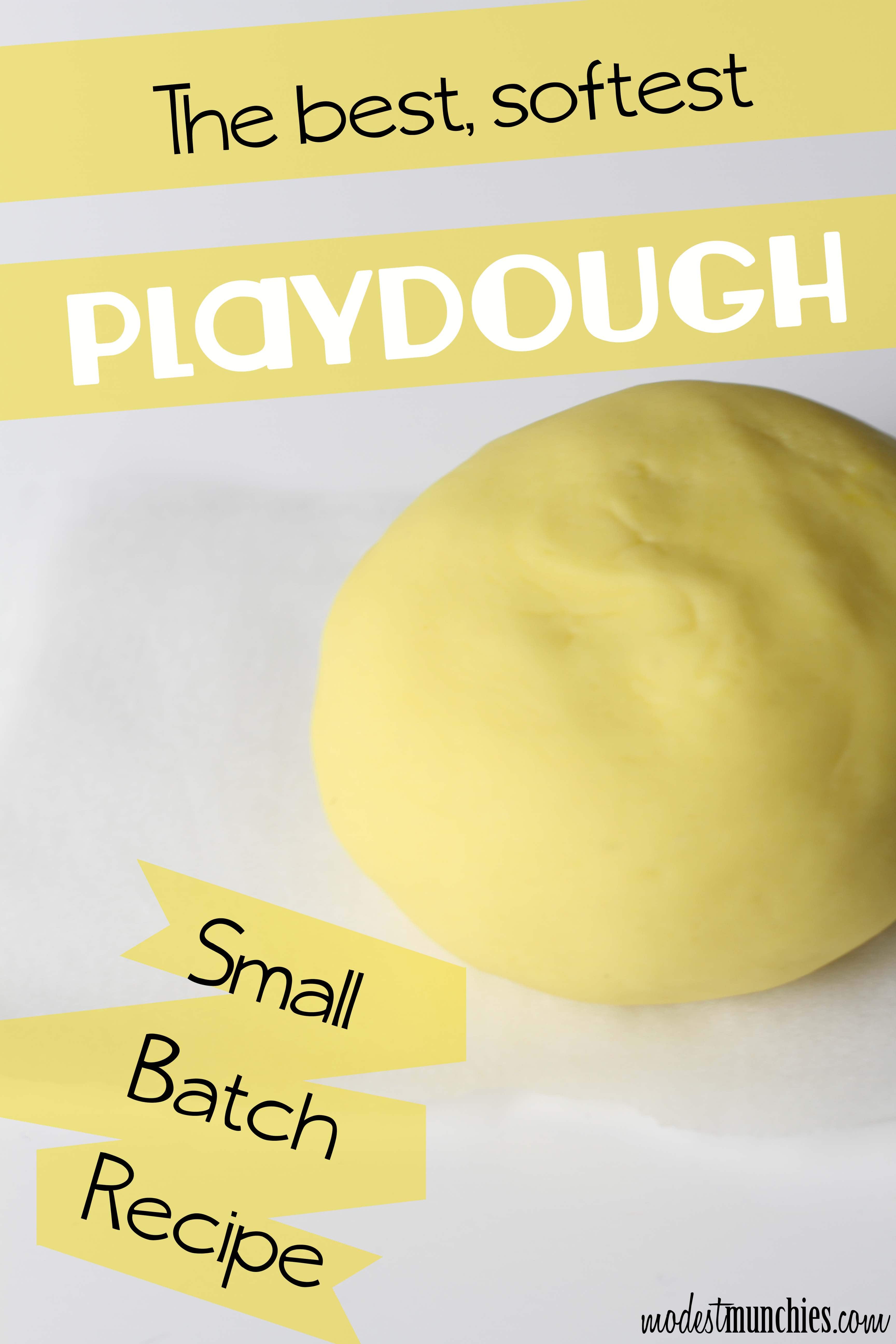 How To Make Homemade Playdough- No-Cook, Small Batch!