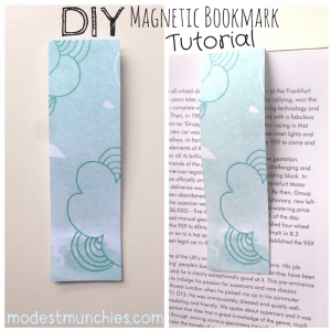 DIY Magnetic Bookmark Tutorial