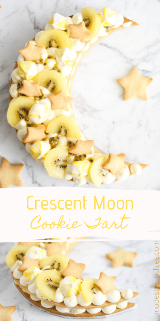Crescent Moon Cookie Tart for Eid
