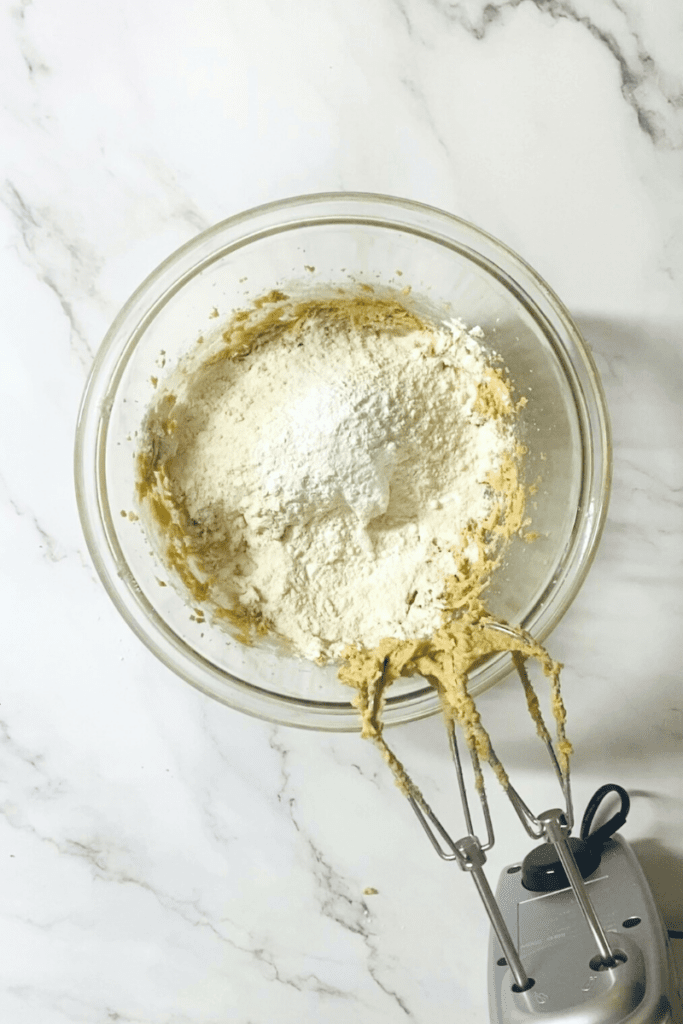 flour in batter