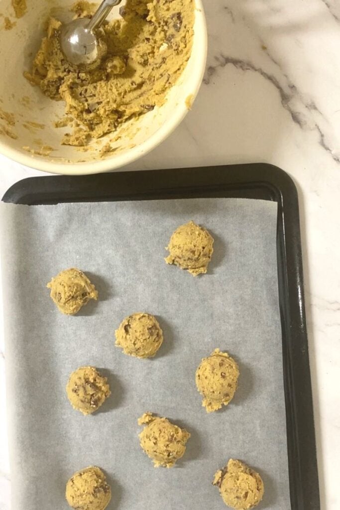 toblerone cookie balls on tray