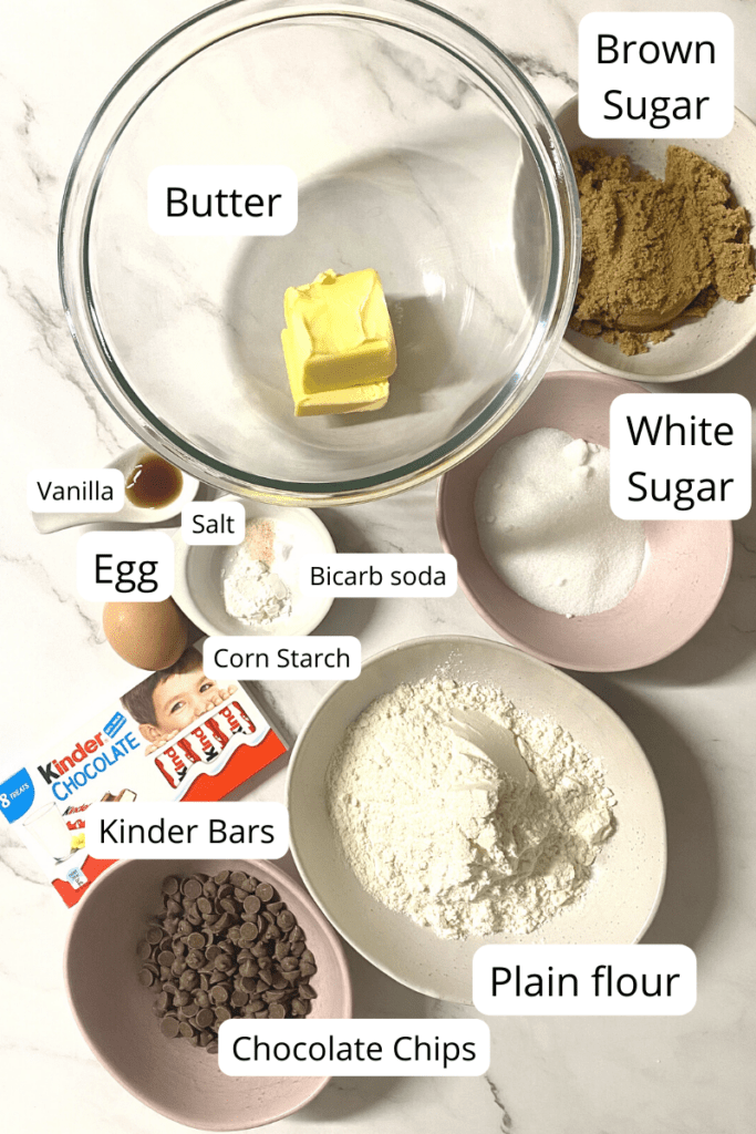 ingredients list of kinder cookies
