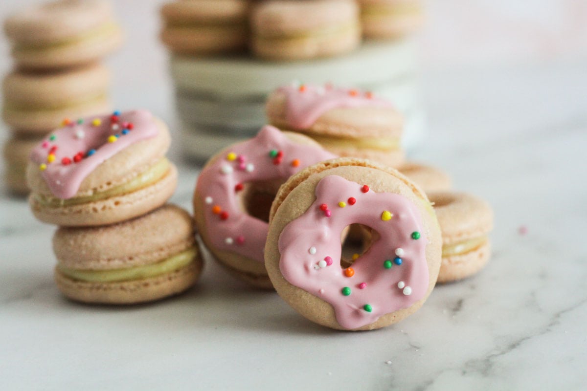 Donut Macarons - The Tipsy Macaron