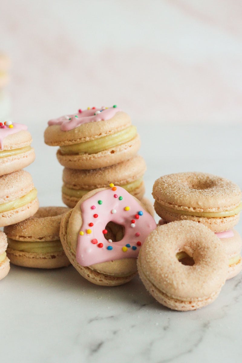 Donut Macarons - Modest Munchies