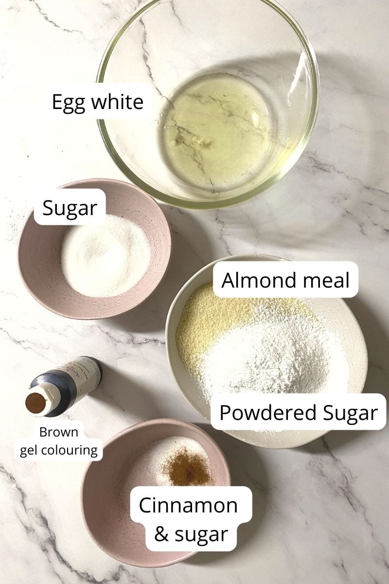 Ingredients needed for Donut Macarons.