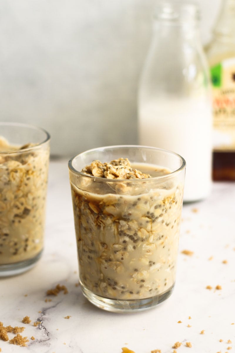 Maple Brown Sugar Overnight Oats - Evolving Table