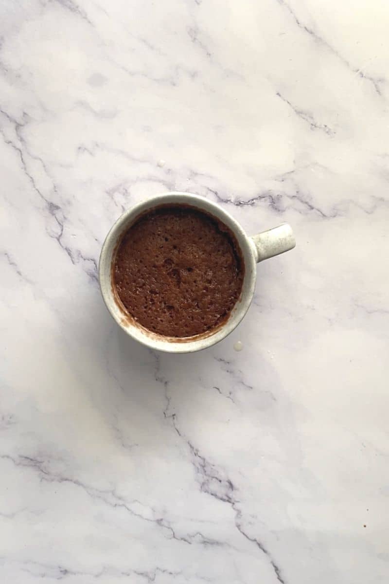 Nutella Mug Cake - no egg - Modest Munchies