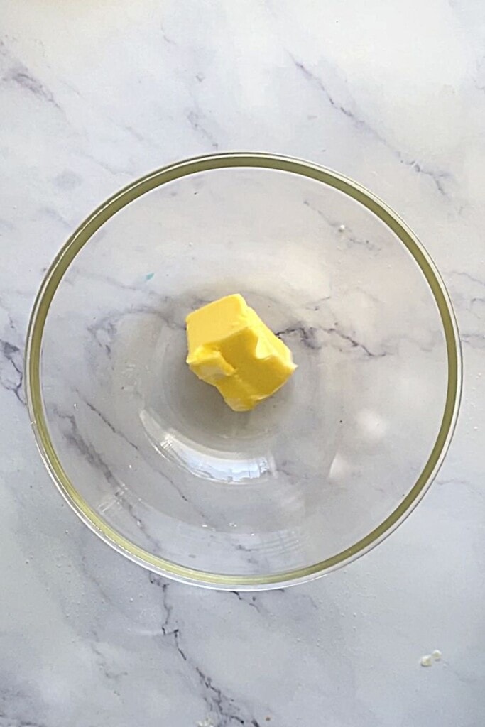 Butter in a bowl.